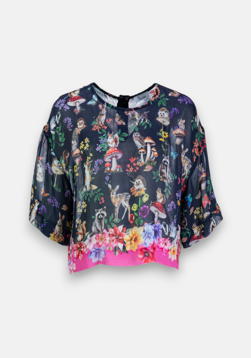 Bluse Waldtiere