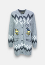 Langer Snoopy Cardigan Winter Jacquard