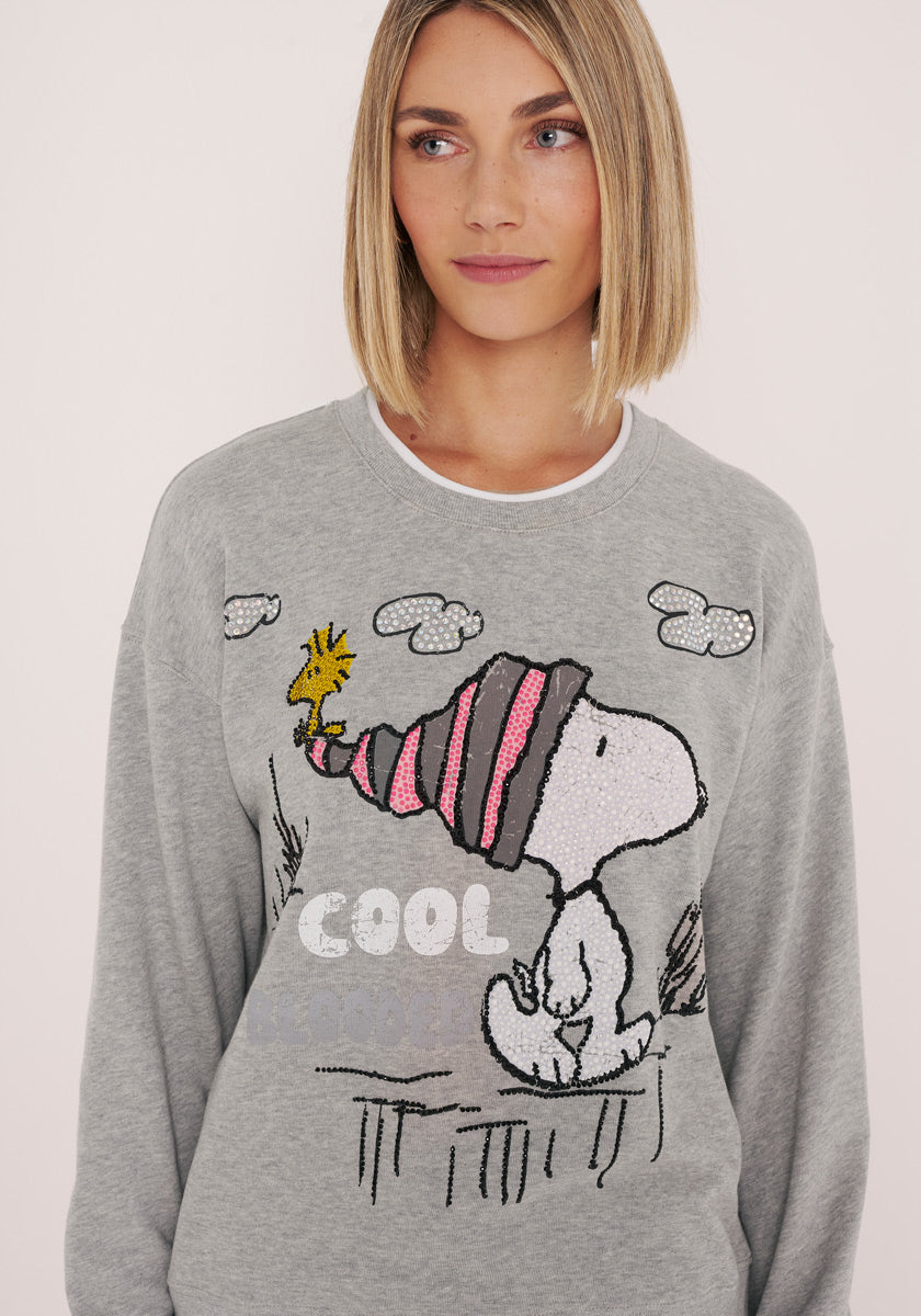 Snoopy sweatshirt cool blooded