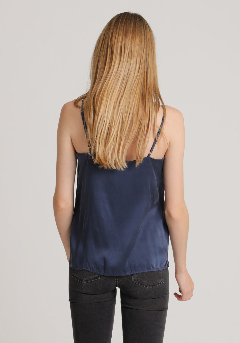 Silk top with straps
