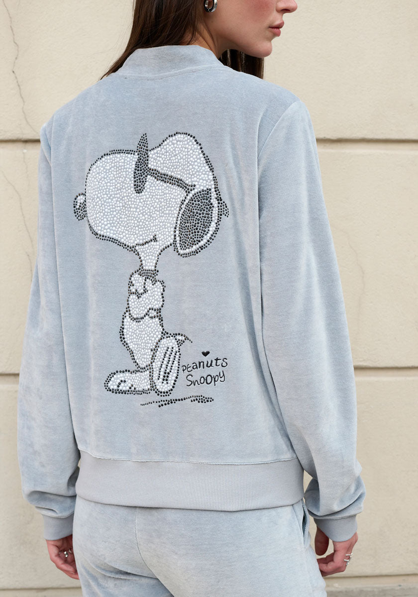 Kombi Set Graue Sweatjacke + Hose Snoopy