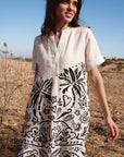 Desert Vibes dress made from 100% linen