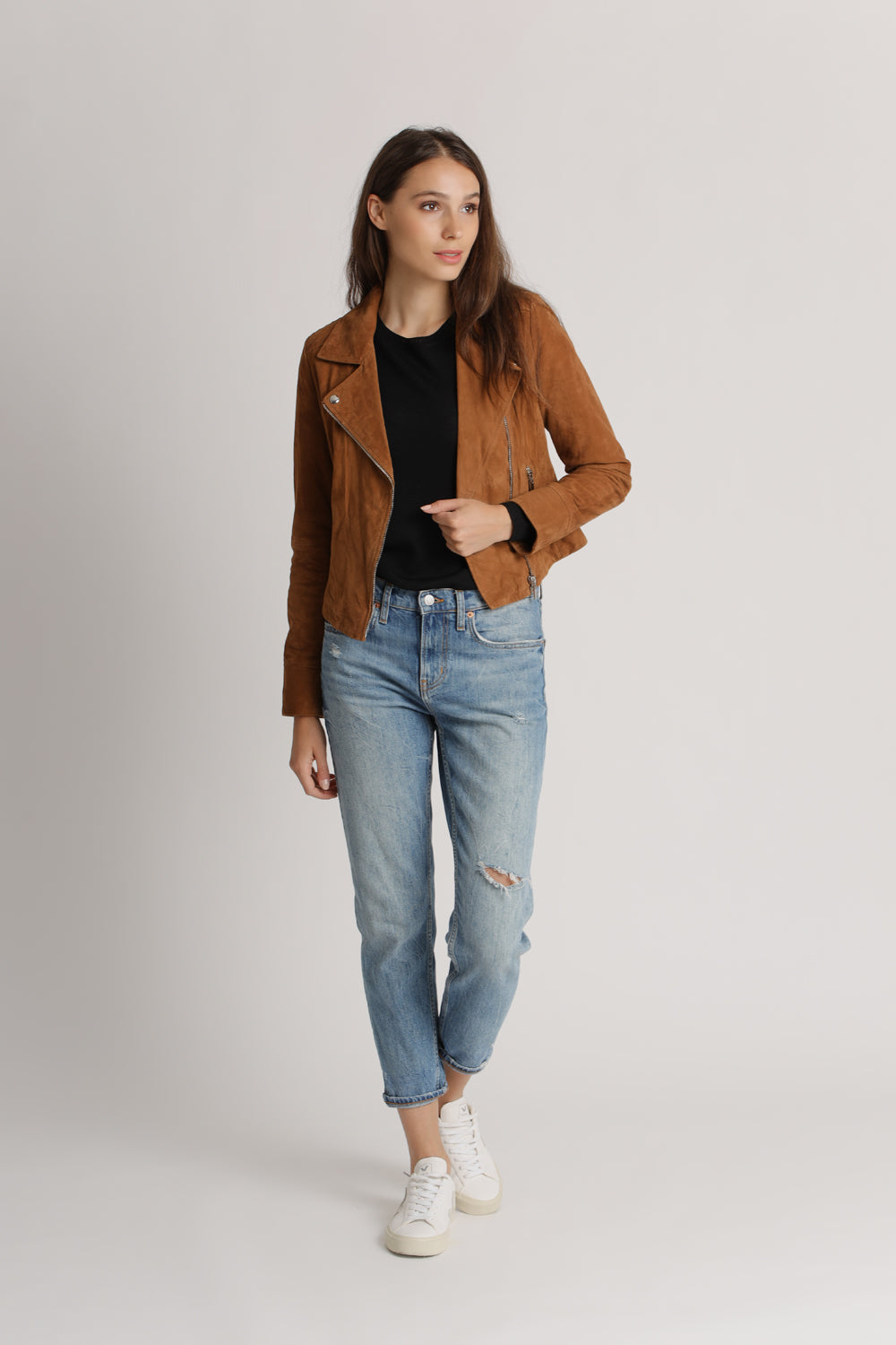 Wildlederjacke Suede Biker